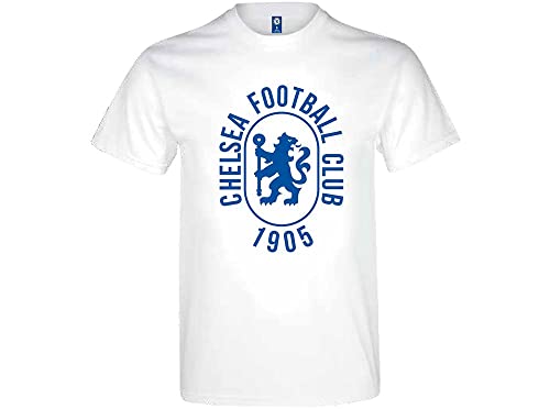 Chelsea FC Unisex Chelsea 1905 Graphic T Shirt White Adults Tshirt, weiß, S von Chelsea