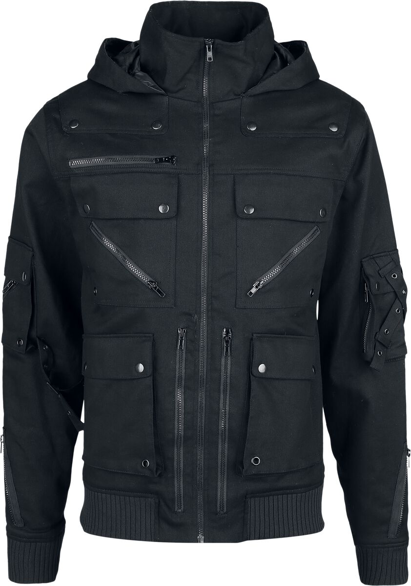 Chemical Black - Gothic Übergangsjacke - Corbin Jacket Mens Black - S bis 4XL - für Männer - Größe S - schwarz von Chemical Black