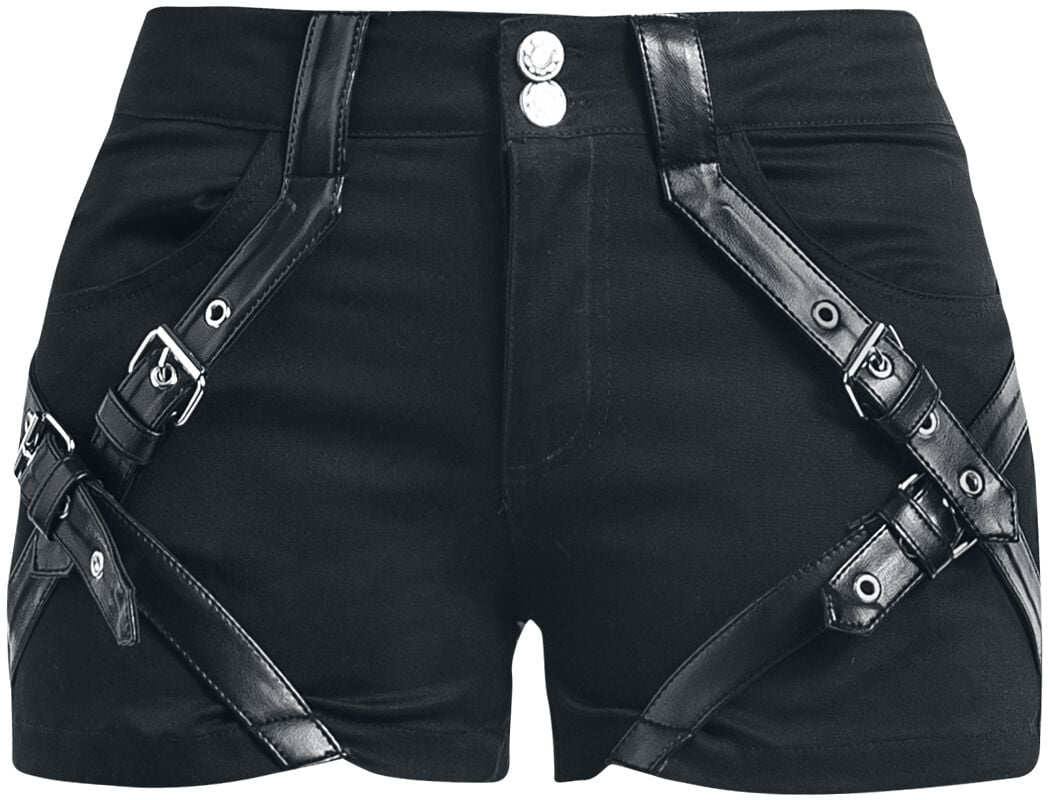 Chemical Black Hotpant - Cara Shorts - 27 bis 31 - für Damen - Größe 27 - schwarz von Chemical Black