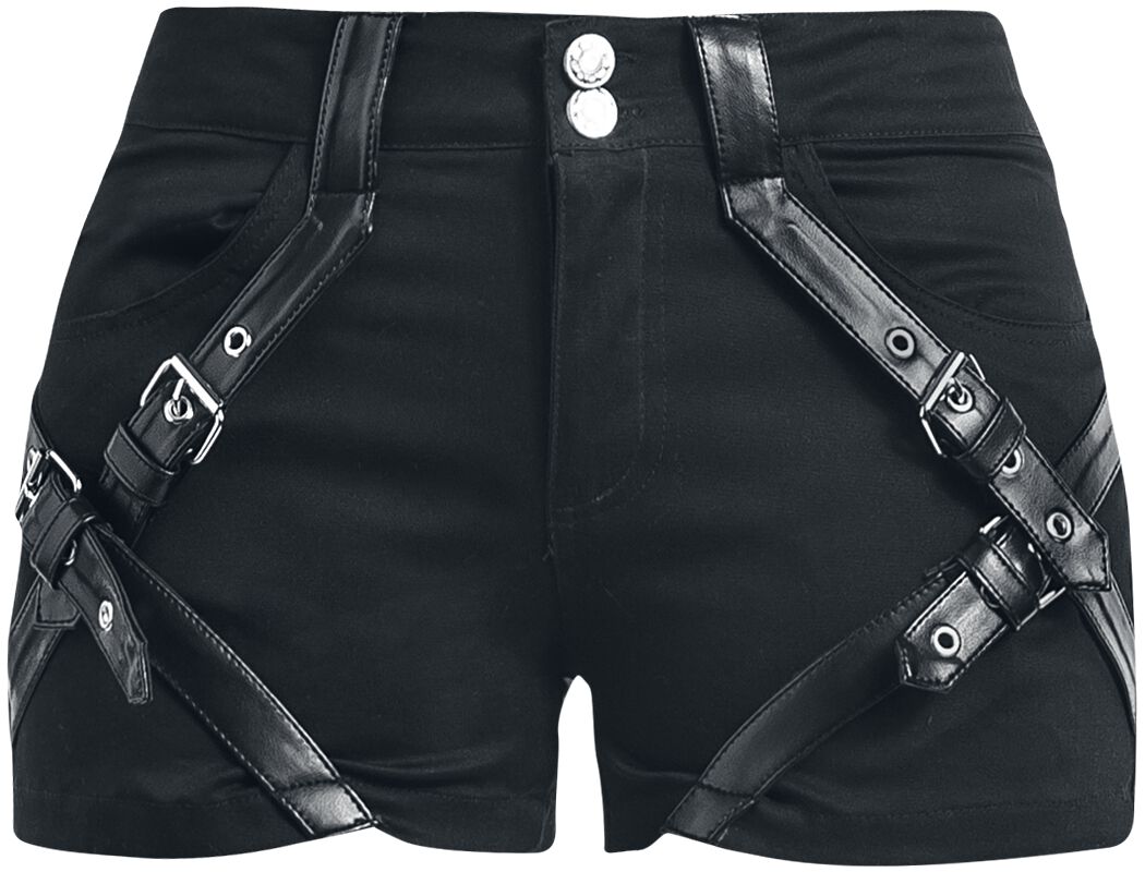 Chemical Black Hotpant - Cara Shorts - 27 bis 31 - für Damen - Größe 28 - schwarz von Chemical Black