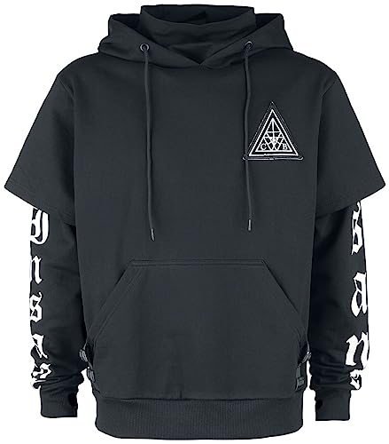 Chemical Black Insane Hood Männer Kapuzenpullover schwarz S 60% Baumwolle, 40% Polyester Gothic von Chemical Black
