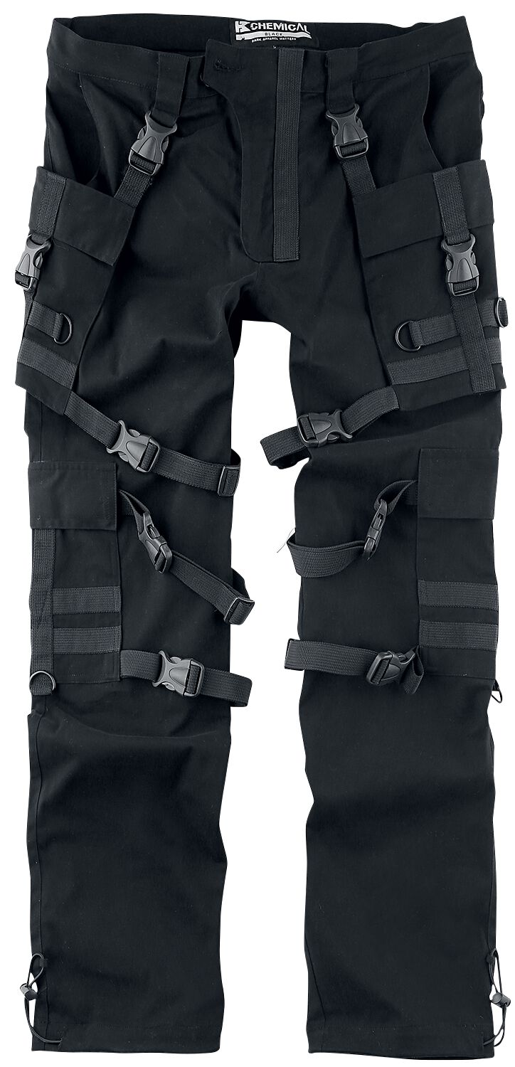 Chemical Black Urban Pants Stoffhose schwarz in W34L36 von Chemical Black
