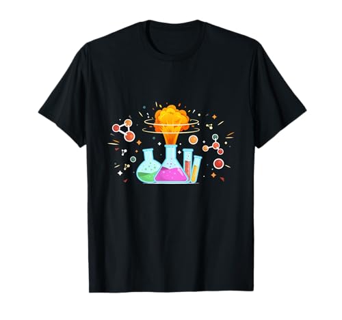 Chemie Herren Männer Chemielehrer Chemikant Wissenschaft T-Shirt von Chemie Chemiker Molekül Atom Science Alchemie