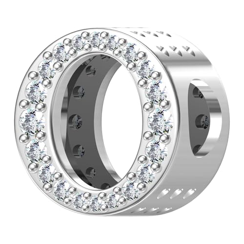 ChenYuTe 925 Sterling Silber Letter Charm A~Z 5A Zirkon Buchstaben Charms Bead Alphabet-Charm Kompatibel mit europäischen Armbänder und Halsketten von ChenYuTe