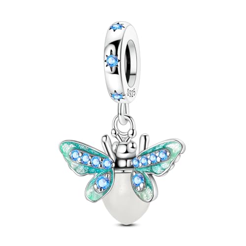 ChenYuTe 925 Sterling Silber Marienkäfer Charms, Chamäleon Charm Beadwork für Europäische Charm Armbänder und Halsketten von ChenYuTe