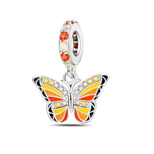 ChenYuTe 925 Sterling Silber Marienkäfer Charms, Chamäleon Charm Beadwork für Europäische Charm Armbänder und Halsketten von ChenYuTe