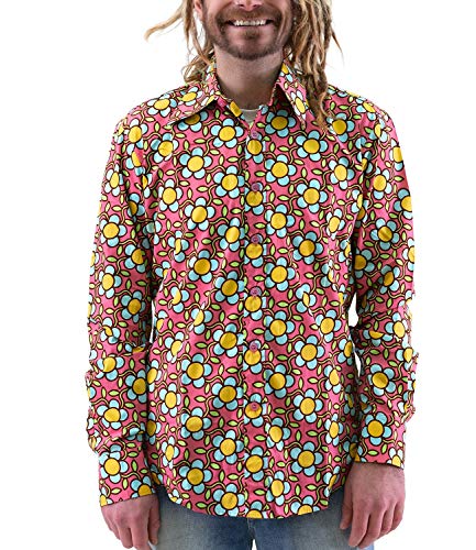 Chenaski 70er Jahre Flower Power Hemd pink M Chenaski 70er Jahre Flower Power Hemd pink M von Chenaski