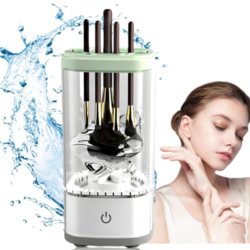 Automatischer Make-up-Pinsel-Reiniger, Make-up-Pinsel-Waschmaschine, elektrischer Make-up-Pinsel-Reiniger, Make-up-Pinsel-Reiniger für Damen, automatisch drehender Make-up-Pinsel-Reiniger, passend für von ChengJin