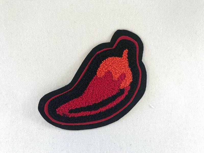 Heiße Chili Pepper Chenille Patch 4.5 "x4.5" - Varsity Letterman von ChenilleSpecialist