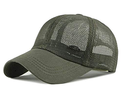 CHENNUO Sommer Mesh Cap Baseballcap Damen Herren Basecap Trucker Cap Outdoor Sport Kappe (Grün) von CHENNUO