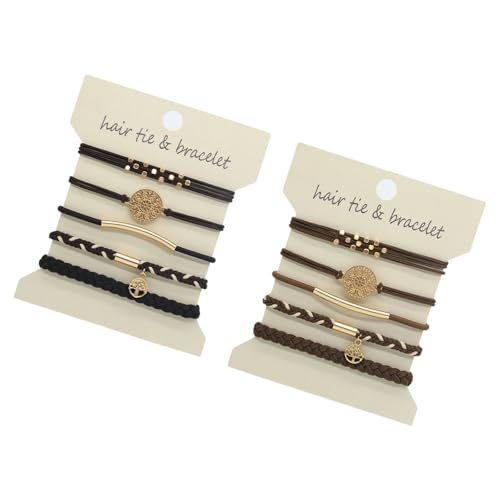 10 Stück Metallic Haargummis Elastische Haargummis für Frauen und Mädchen Haarseil Pferdeschwanz Halter für die meisten Anlässe von Chenxi Studio