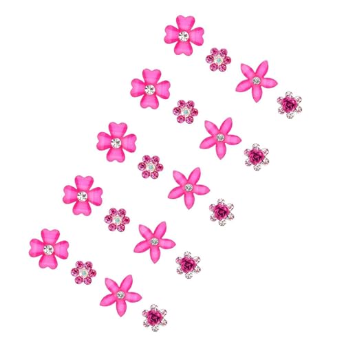 20 Stück kleine Strasssteine Kunstperlen Blumen-Haarspangen für Mädchen Hochzeit Braut Party Zubehör von Chenxi Studio