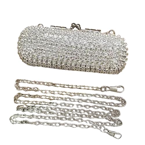 Chenxi Studio Anspruchsvolle Handtasche mit Strasssteinen verziert, lässige Abendtasche für modische Damen bei Feierlichkeiten, stilvolle Unterarm-Geldbörse, Stil 8, One Size von Chenxi Studio