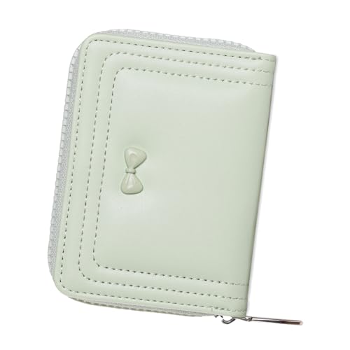 Chenxi Studio Bifolds Clutches Geldbörse Minimalistischer Kreditkartenhalter Damen Casual Geldbörsen Mode Geldbörsen Münze Bargeld Karten Taschen Geldbörsen Frauen Kurze Brieftasche, lichtgrün, Mass von Chenxi Studio