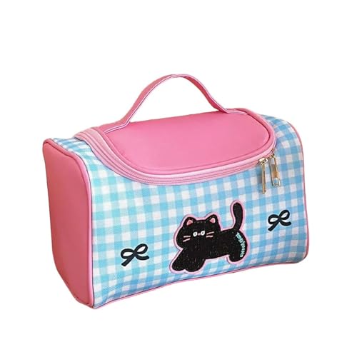 Chenxi Studio Kosmetiktasche mit Cartoon-Kätzchen, große Kapazität, Kulturbeutel, Reise-Aufbewahrung, für Damen, Cartoon-Kätzchen, Kulturbeutel, Handwäsche, Make-up, Reise-Kosmetik, a, Mass Beauty von Chenxi Studio