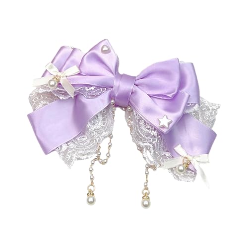 Modische Kinder-Haarschmuck mit Schleife und Perlen, Quasten-Designs, modisches Accessoire für Kinder ab 3 Jahren von Chenxi Studio