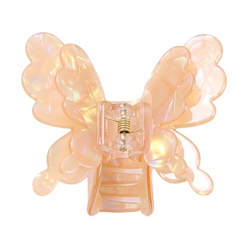 Perlmutt-Haarspangen, einzigartige Haarnadel, bunte Schmetterlings-Haarspange, stilvolles Haar-Accessoire von Chenxi Studio