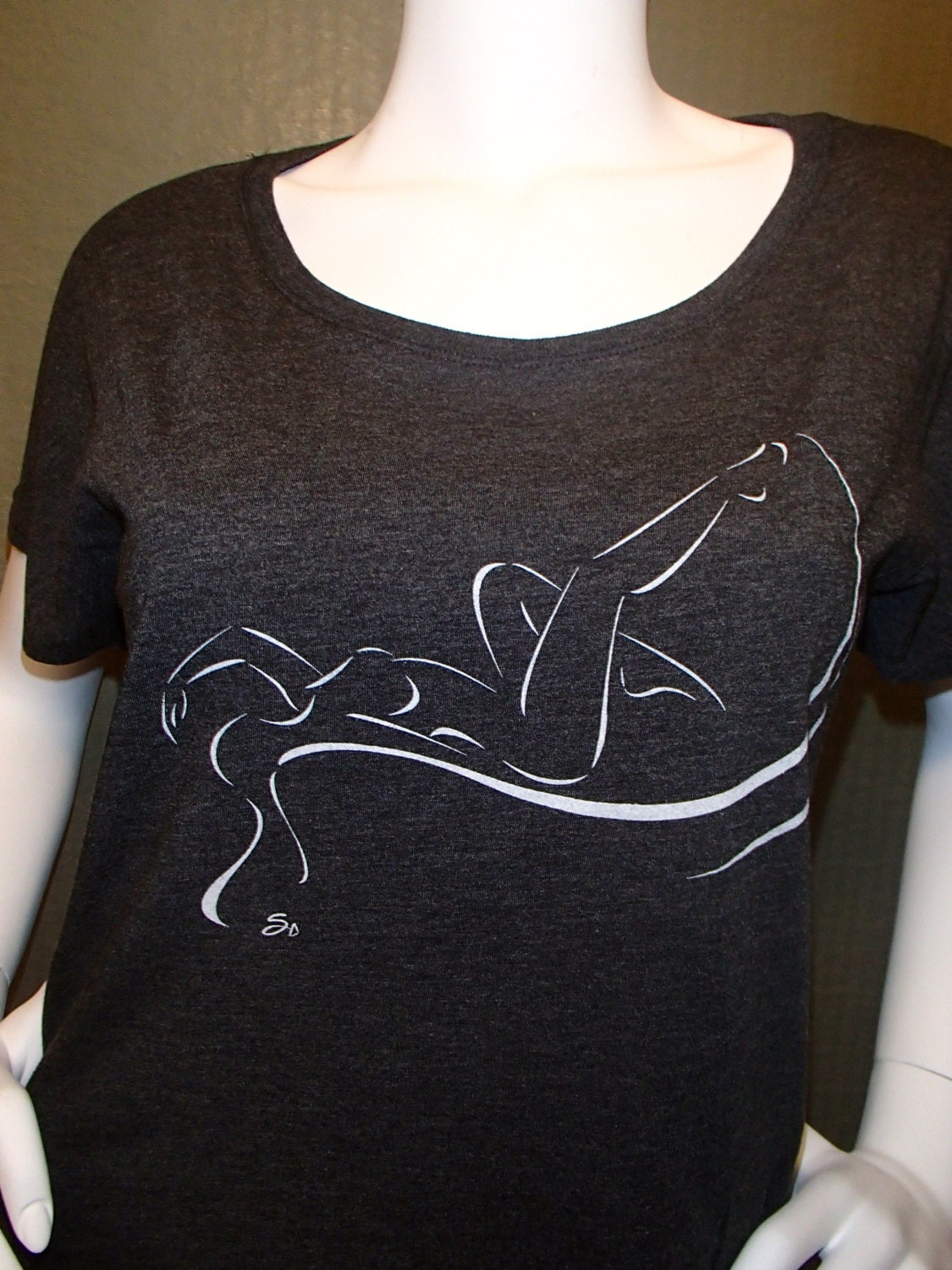Lucy Stargazer Tri-Mischung Mdot Sleeve T-Shirt Lucy Stargazer Tri-Mischung Mdot Sleeve T-Shirt von CherRaeArts