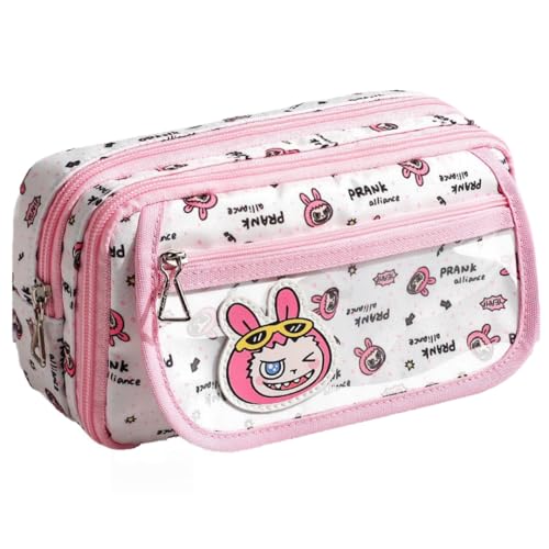 Chereda Federmäppchen, großes Federmäppchen mit 6 Fächern, Schreibwaren-Organizer für Jungen und Mädchen, ästhetisches Federmäppchen, geeignet für Kinder, Jugendliche, Studenten, Frauen, Männer, rose von Chereda