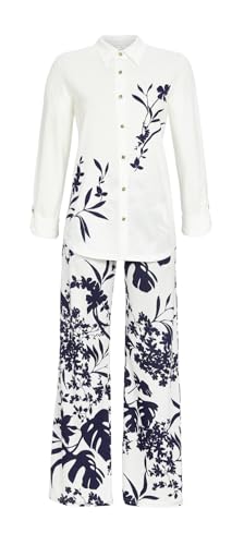 Chérie Line Pyjama mit 1/1 Hose und Krempelarm Farbe Champagner, Größe 38 von Chérie Line