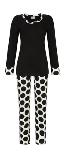Chérie Line Pyjama mit Polka Dots Farbe schwarz, Größe 46 von Chérie Line