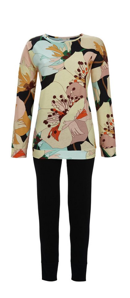 Chérie Line Pyjama mit opulentem Blumendessin von Chérie Line