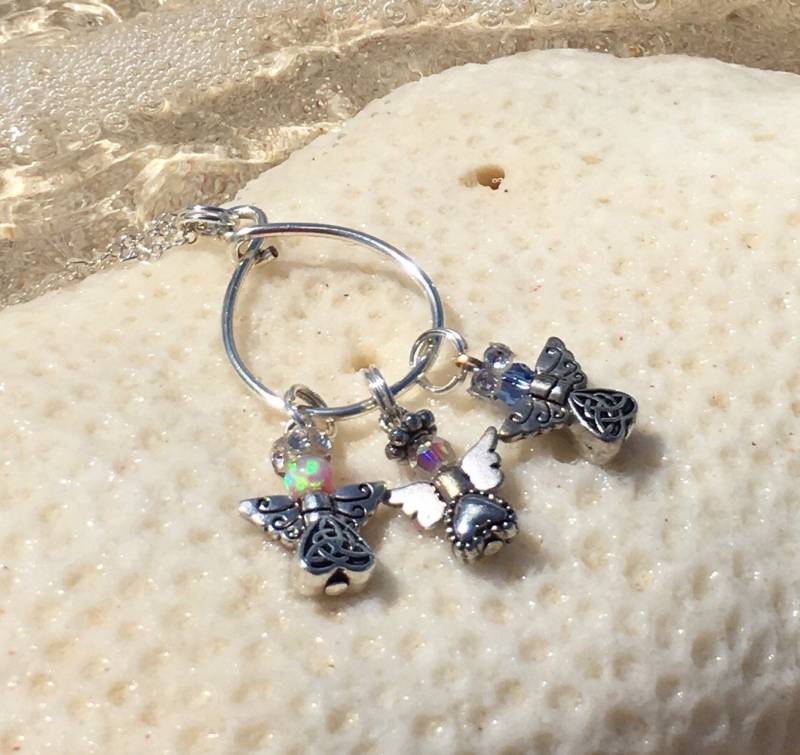 Schutzengel Charm Halskette Birthstone Engel Handgemachte Schmuck Mit Einem Charme Schutzengel Charm Halskette Birthstone Engel Handgemachte Schmuck Mit Einem Charme von CherishYourAngels