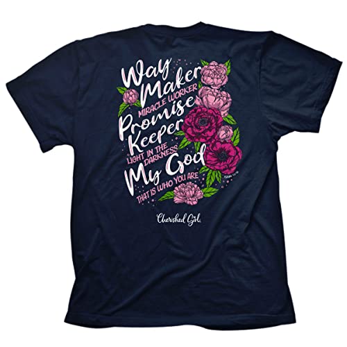 Cherished Girl Damen T-Shirt – Way Maker – Athletic Navy, Athletic Navy, X-Groß Cherished Girl Damen T-Shirt – Way Maker – Athletic Navy, Athletic Navy, X-Groß von Cherished Girl