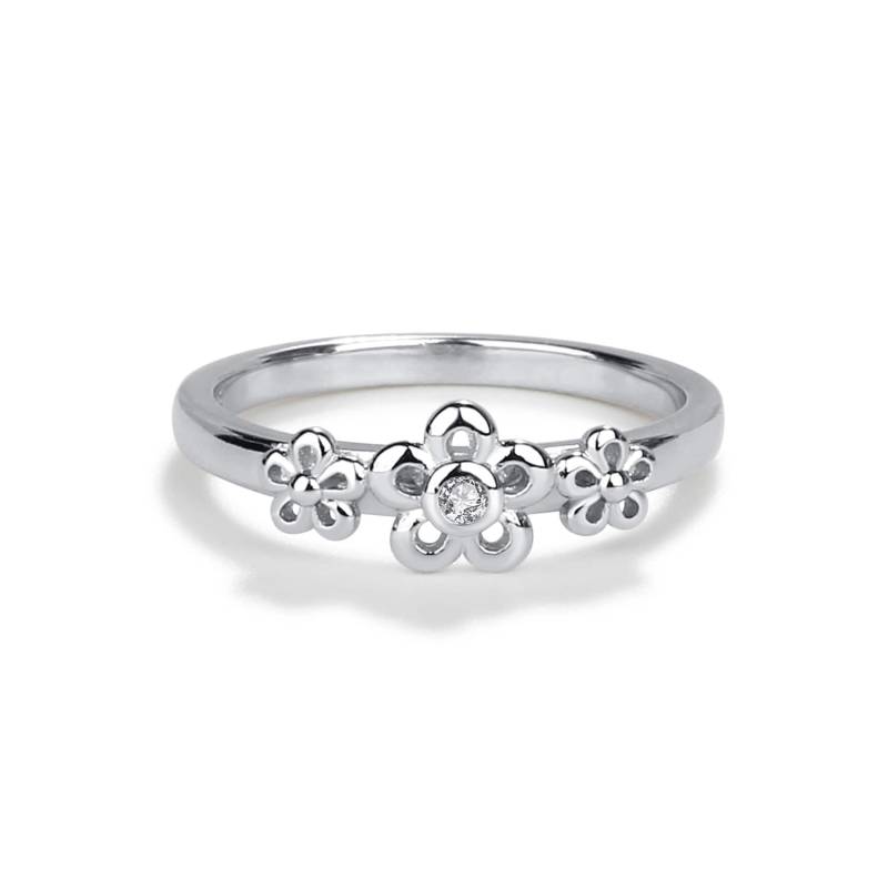 sterling Silber Babyring Oder Kleiner Finger Ring Mit Drei Gänseblümchen Für Mädchen, Kleine Mädchen Kleinkind Ring, Kinder Silberring, Kinderschmuck von CherishedMomentShop