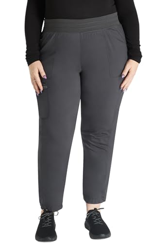 Cherokee Damen Kasack Hose Revolution - Jogger Stil mit Taschen - WWE011 - Pewter - XL von Cherokee