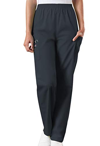 Cherokee Damen OP-Hose Originals - Kasackhose - Medizinische Kleidung mit Taschen - Scrubs - Schlupfhose - Medizinische Berufsbekleidung - Zinngrau - 2XL von Cherokee