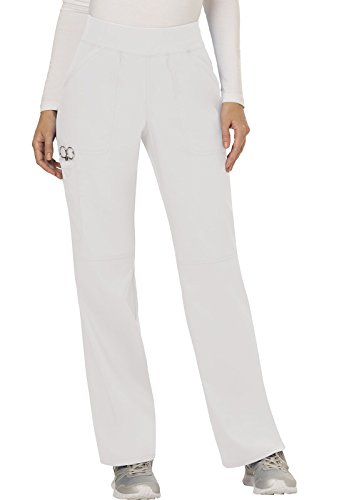 Cherokee Damen OP-Hose Revolution - Kasackhose - Mit Taschen - Scrubs - weicher Stretch - Schlupfhose - Medizinische Berufsbekleidung - Weiß - 2XL von Cherokee