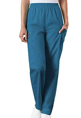 Cherokee Damen OP-Hose Originals - Kasackhose - Medizinische Kleidung mit Taschen - Scrubs - Schlupfhose - Medizinische Berufsbekleidung - Karibik Blau - M von Cherokee