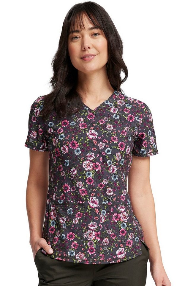 Cherokee Funktionsbluse Bunt bedruckter Damen Kasack "Blumen" Kasack mit Motiv von Cherokee