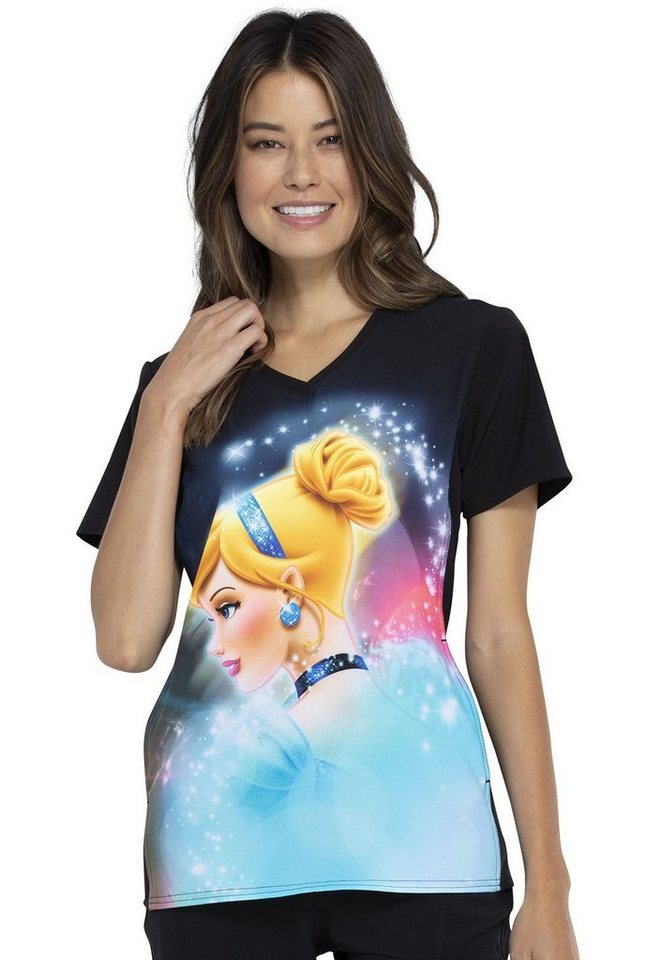 Cherokee Funktionsbluse Bunt bedruckter Damen Kasack Cinderella" Kasack mit Disney Motiv" von Cherokee