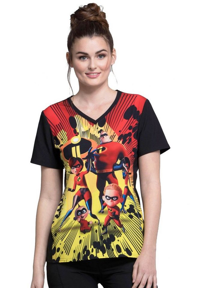 Cherokee Funktionsbluse Bunt bedruckter Disney Damen Kasack The Incredibles" Kasack mit Motiv" von Cherokee