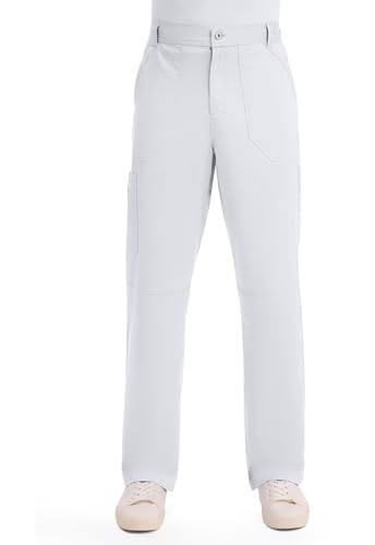 Cherokee Herren Kasack Hose Revolution - Cargo medizinische Schlupfhose - WWE140 - Weiß - 2XL von Cherokee