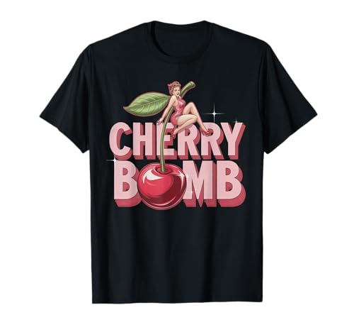 Cherry Bomb TShirt Frauen Männer Kirschen Roller Derby T-Shirt Cherry Bomb TShirt Frauen Männer Kirschen Roller Derby T-Shirt von Cherry Bomb TShirt Frauen Männer Kirschen