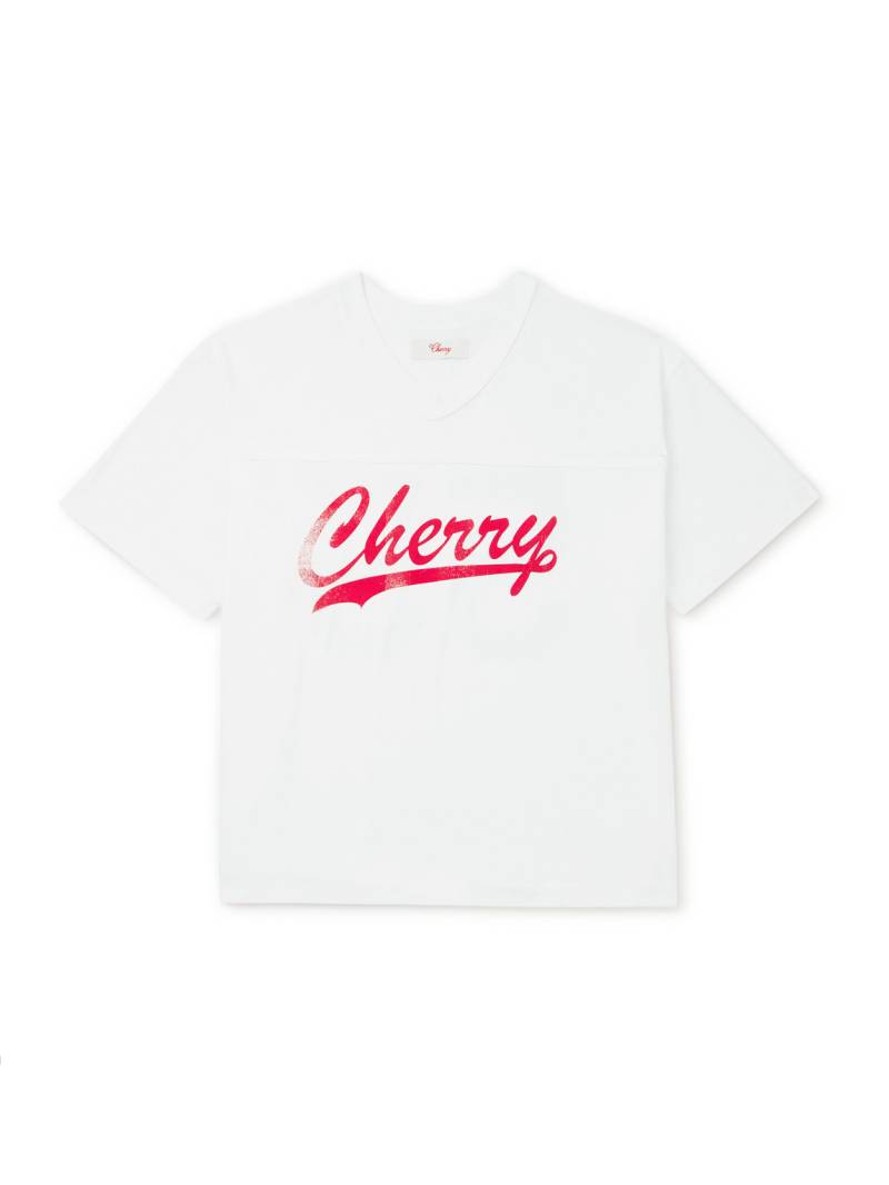 Cherry Los Angeles - Logo-Print Cotton-Jersey T-Shirt - Men - White - XL von Cherry Los Angeles