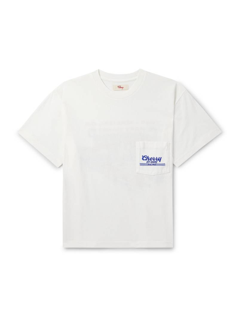 Cherry Los Angeles - Logo-Print Cotton-Jersey T-Shirt - Men - White - XXL von Cherry Los Angeles