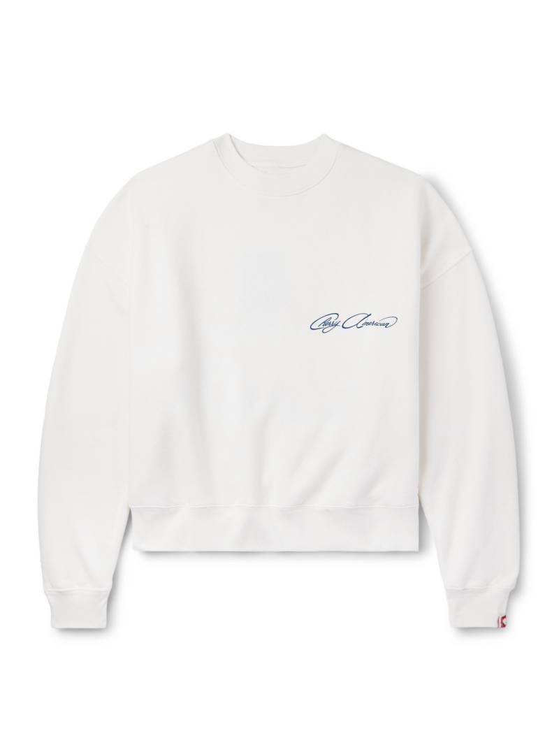 Cherry Los Angeles - Printed Cotton-Jersey Sweatshirt - Men - Neutrals - L von Cherry Los Angeles