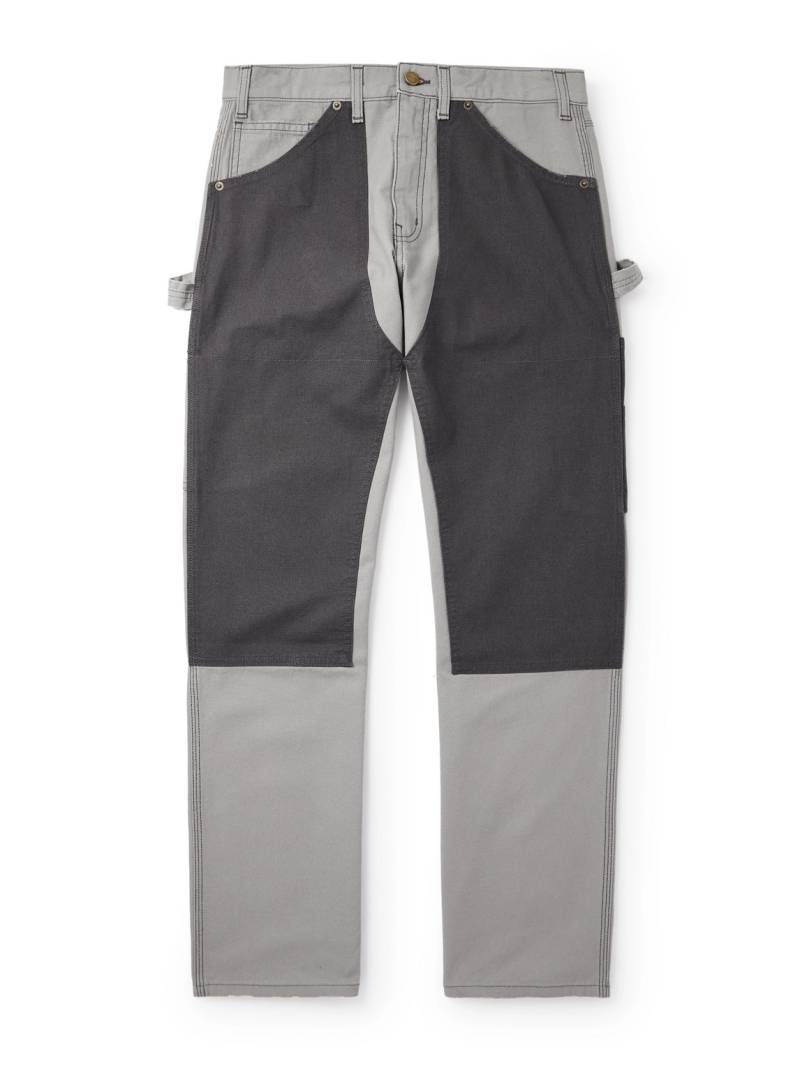 Cherry Los Angeles - Straight-Leg Double-Knee Cotton-Canvas Trousers - Men - Gray - UK/US 30 von Cherry Los Angeles