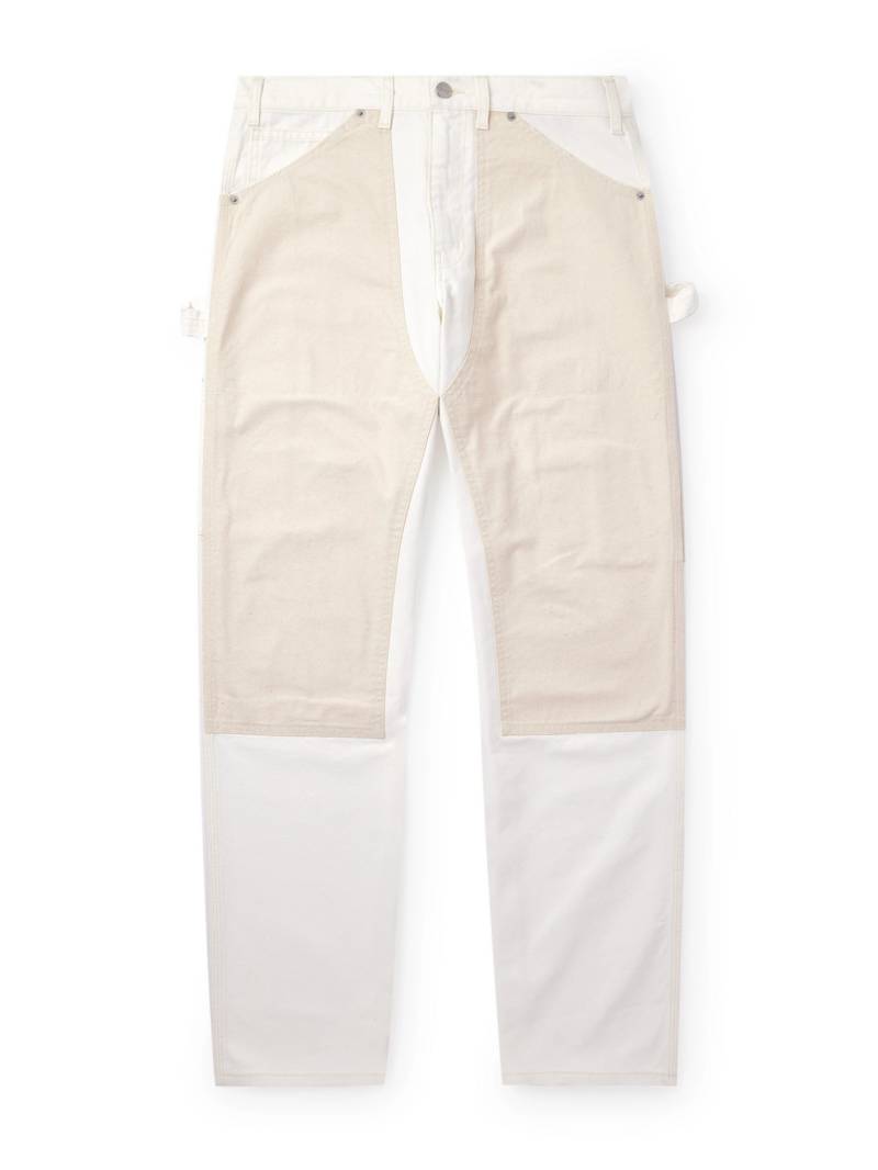 Cherry Los Angeles - Straight-Leg Double-Knee Cotton-Canvas Trousers - Men - Neutrals - UK/US 32 von Cherry Los Angeles