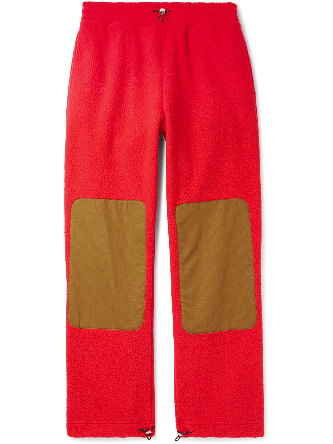 Cherry Los Angeles - Straight-Leg Ripstop-Trimmed Fleece Trousers - Men - Red - S von Cherry Los Angeles