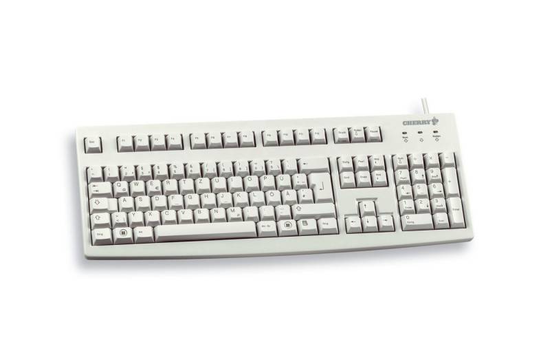 Cherry Etui G83-6105 USB-Tastatur hellgrau von Cherry