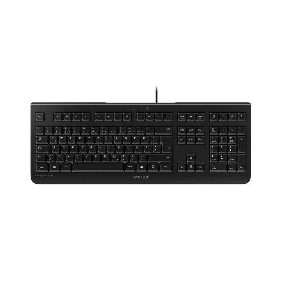 Cherry Etui KC 1000 USB-Tastatur schwarz von Cherry