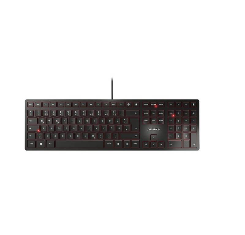 Cherry Etui KC 6000 SLIM USB-Tastatur DE schwarz von Cherry
