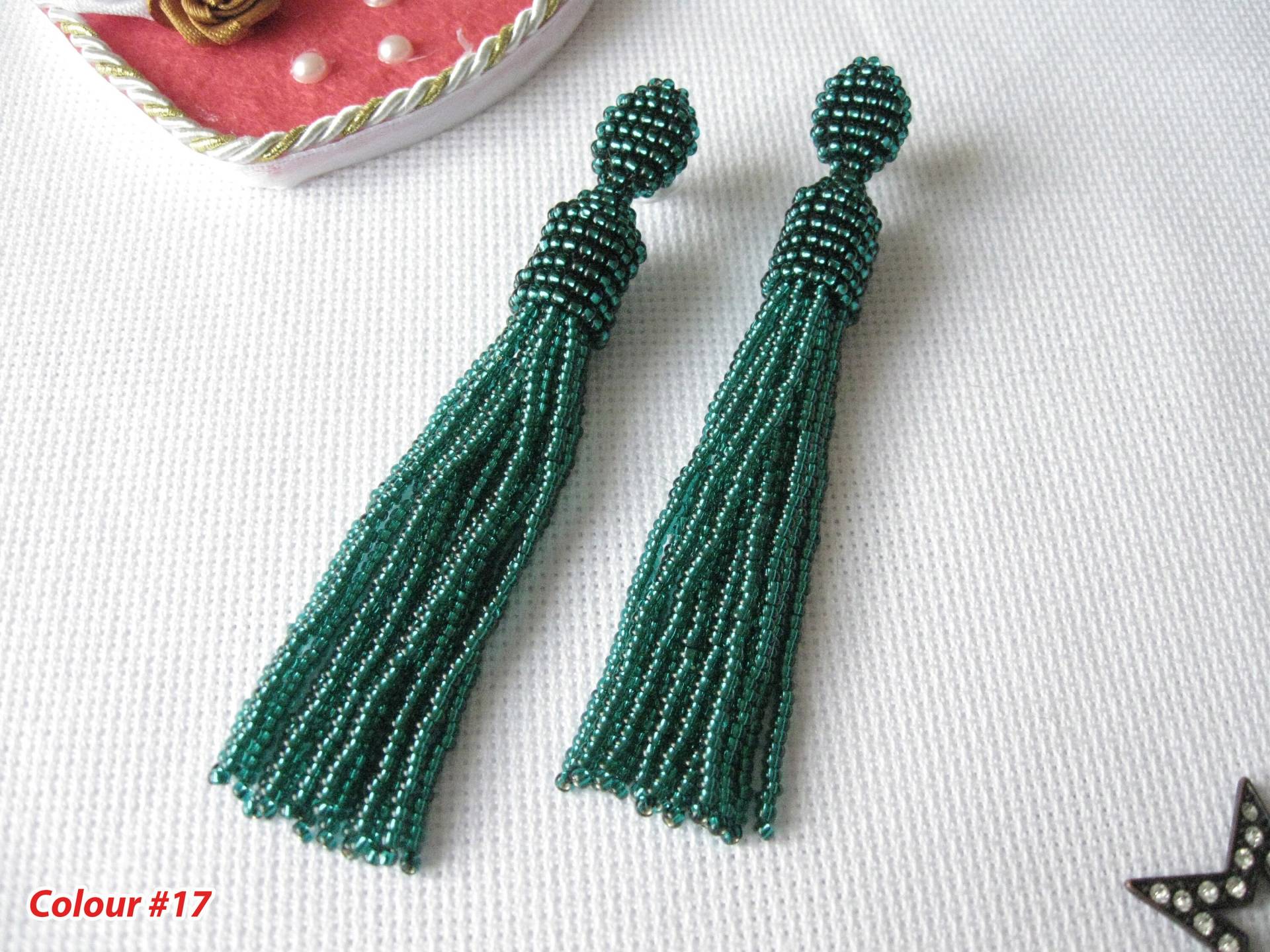 Perlen Smaragd Quaste Ohrringe Ohrstecker/Clip, Ohrringe, Glänzende Grüne Kristall Quaste Perlen Smaragd Quaste Ohrringe Ohrstecker/Clip, Ohrringe, Glänzende Grüne Kristall Quaste von CherryFantasy