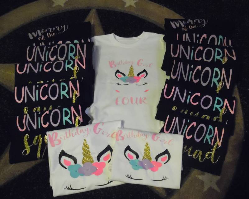 Einhorn Geburtstag Shirt; Kader Shirt von CherryMadeCustoms