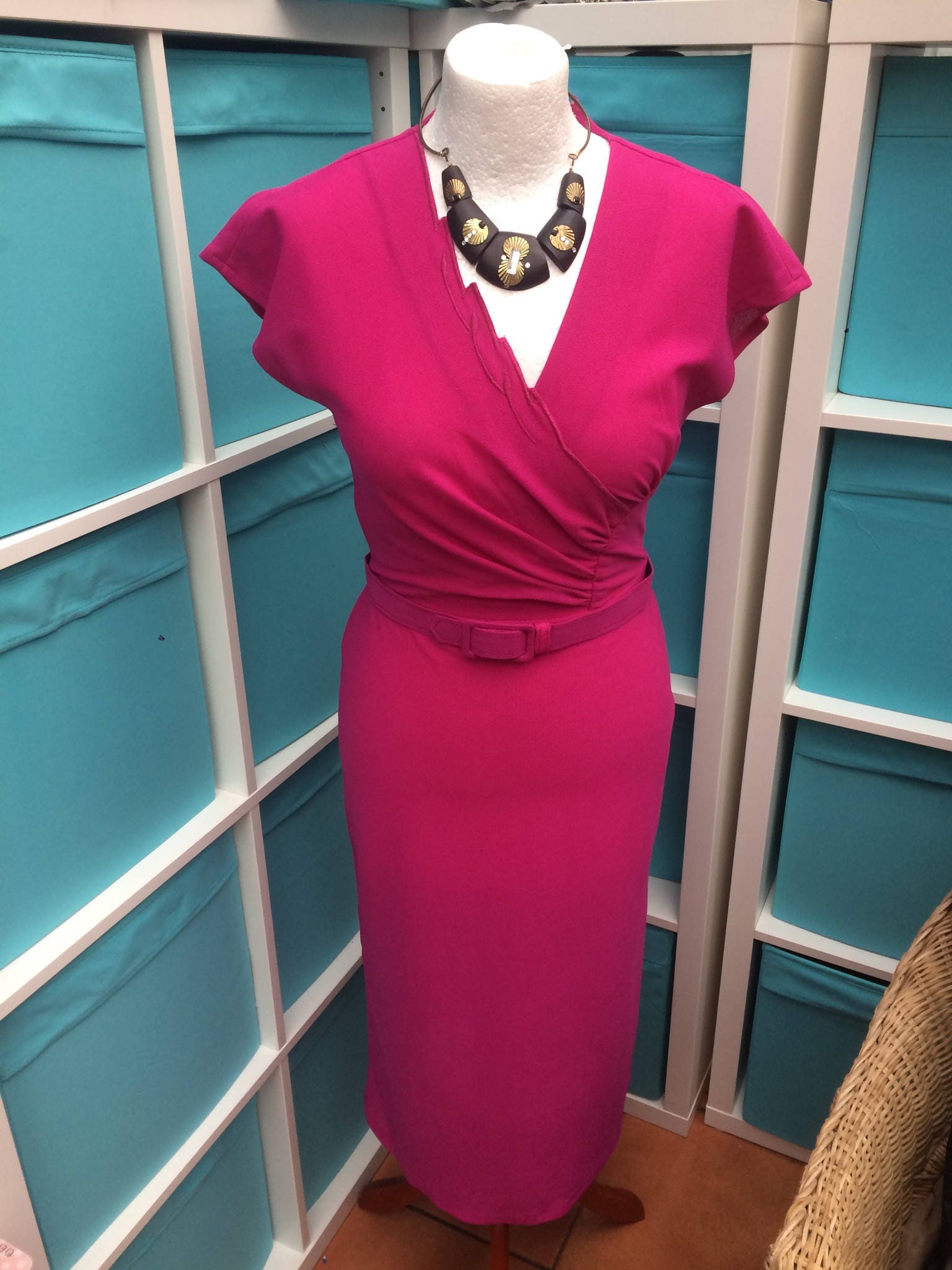 Vintage Monet Of London-Tag-Kleid Vintage Monet Of London-Tag-Kleid von CherryMoonClothing